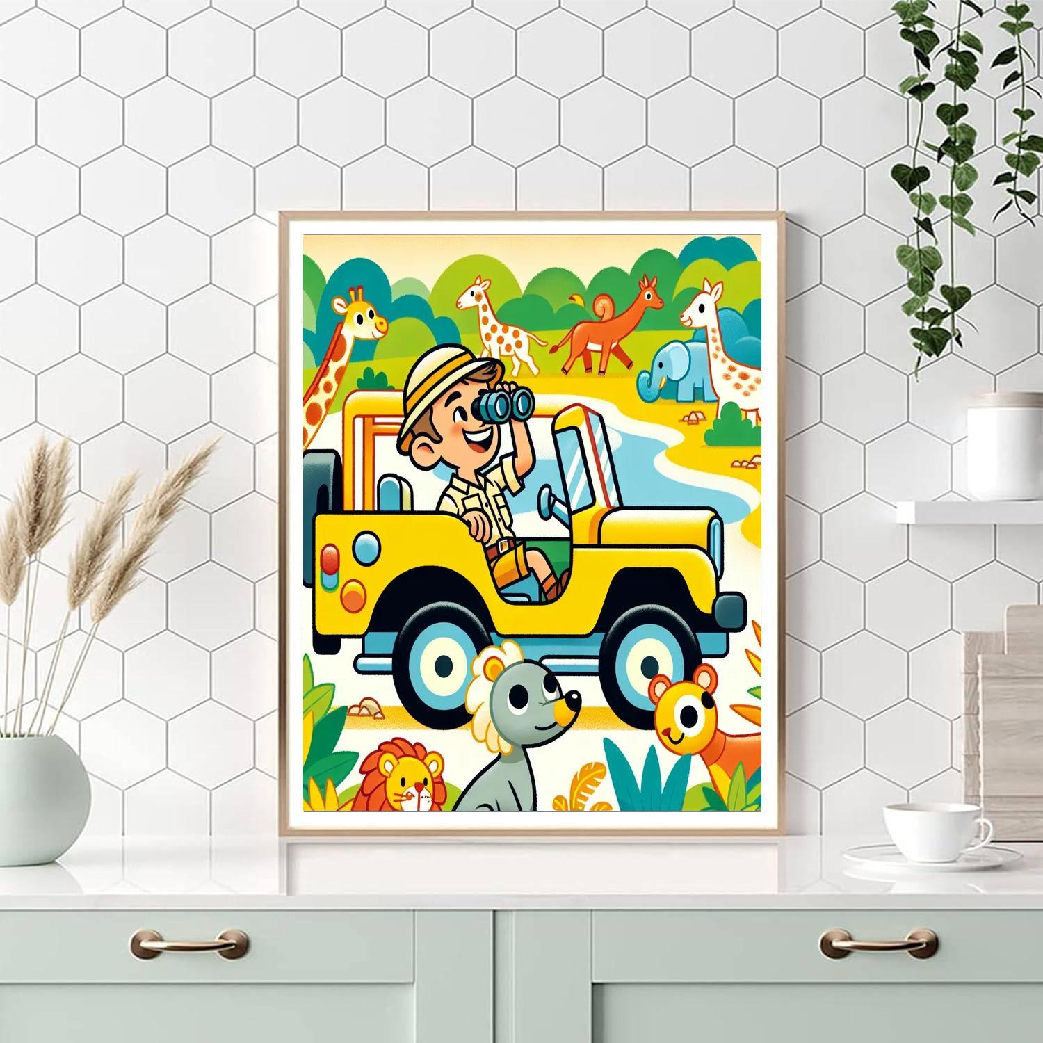 Safari Adventurers DIY Paint By Numbers