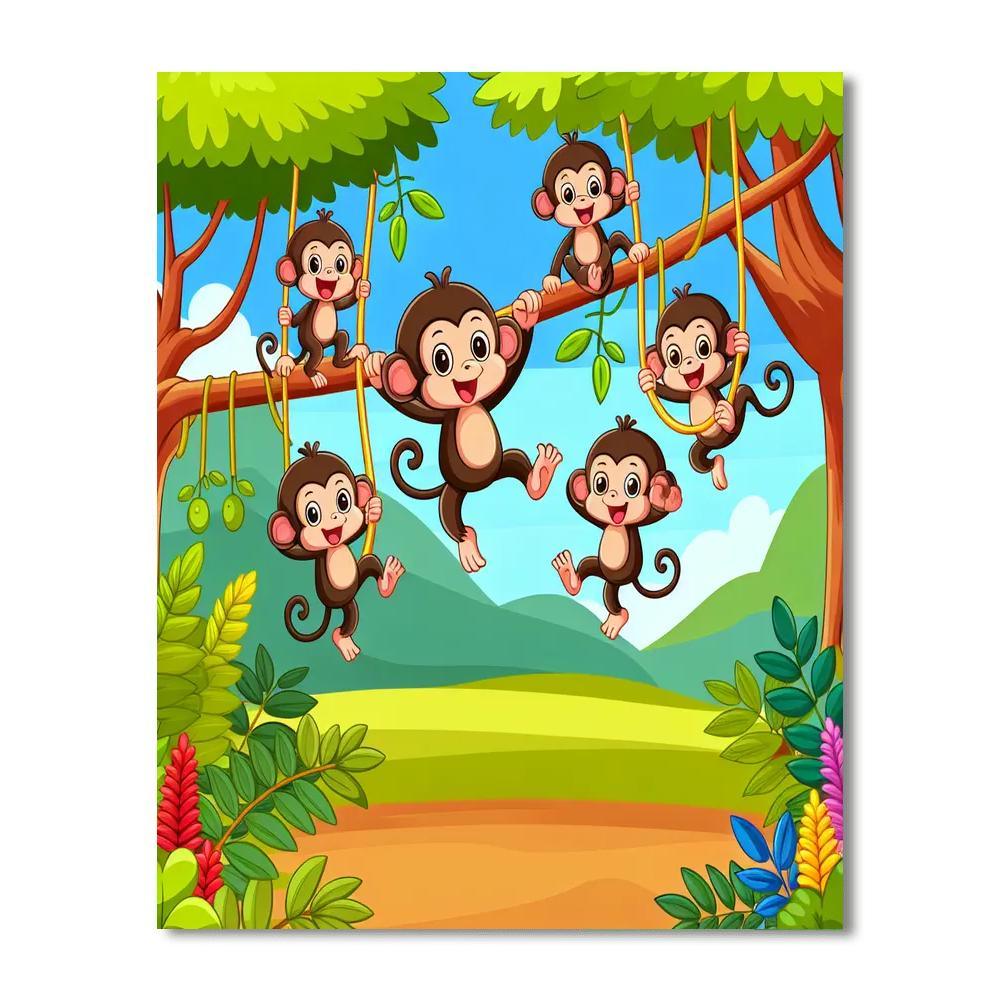 Jungle Jam DIY Paint By Numbers