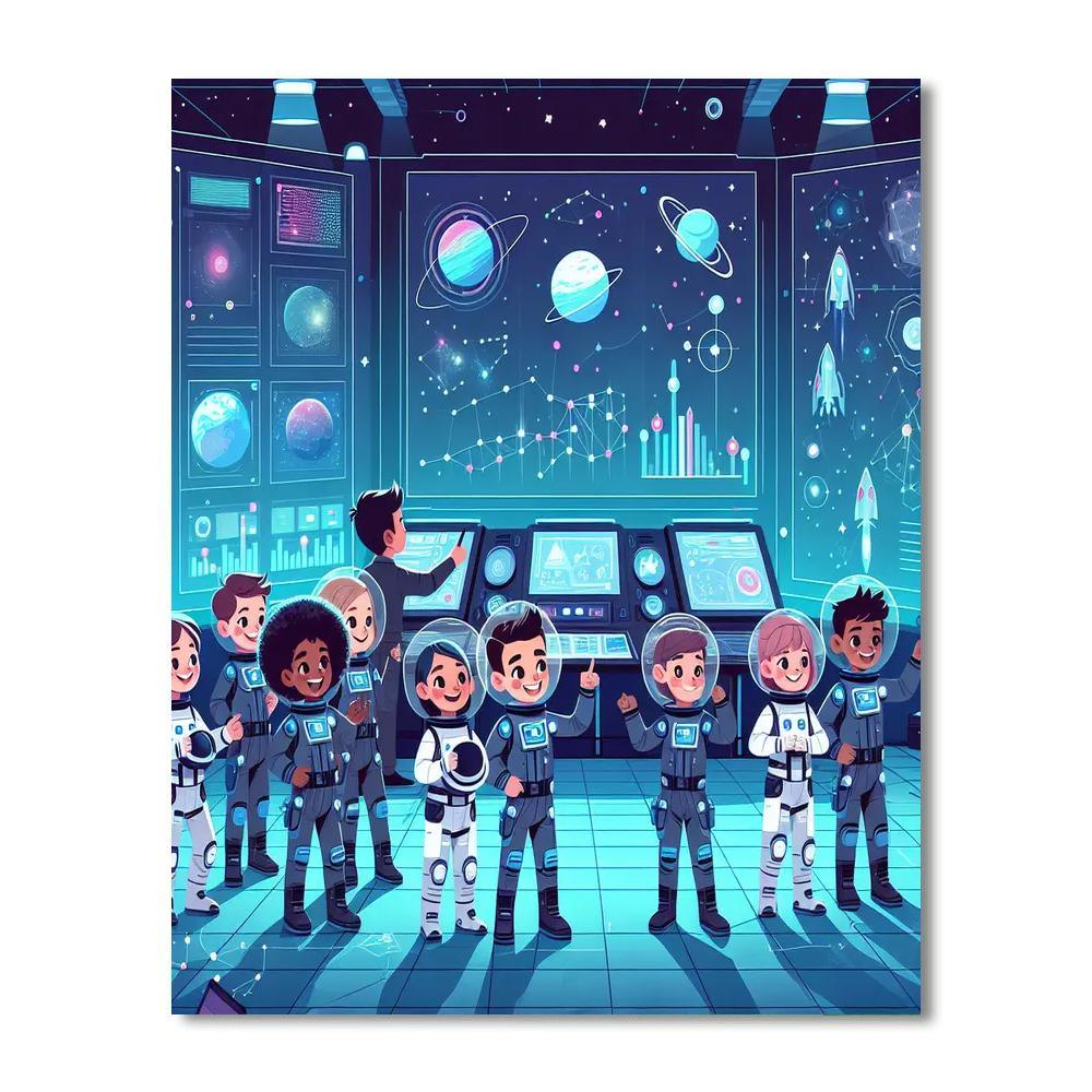 Space Adventure Training Paint By Color