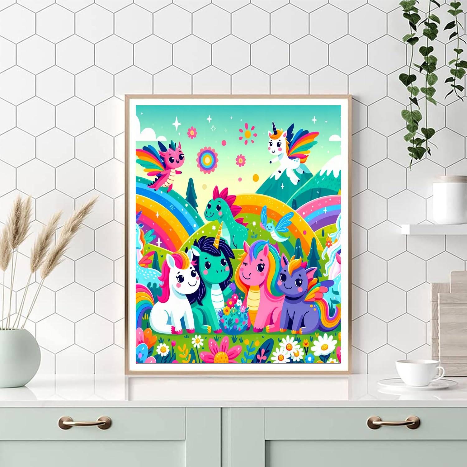 The Magical Creature Adventure DIY Paint By Numbers