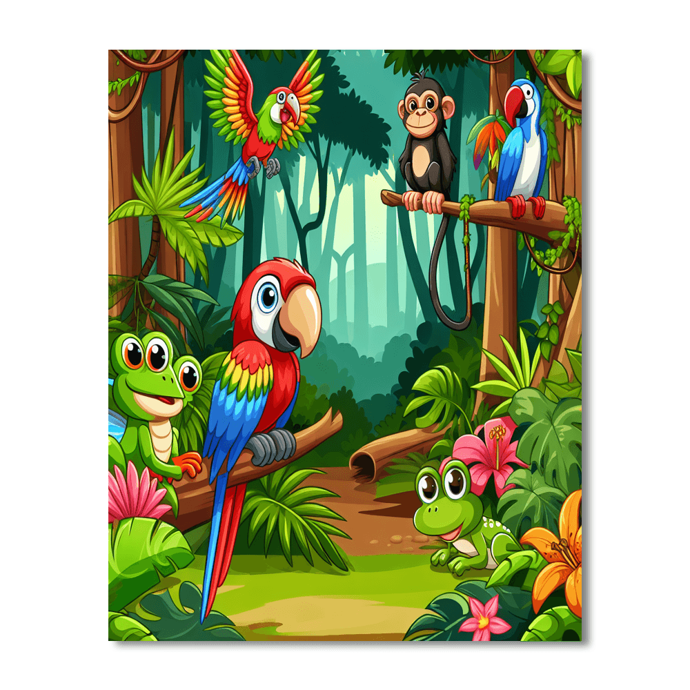 Rainforest Adventure Quest Paint By Color