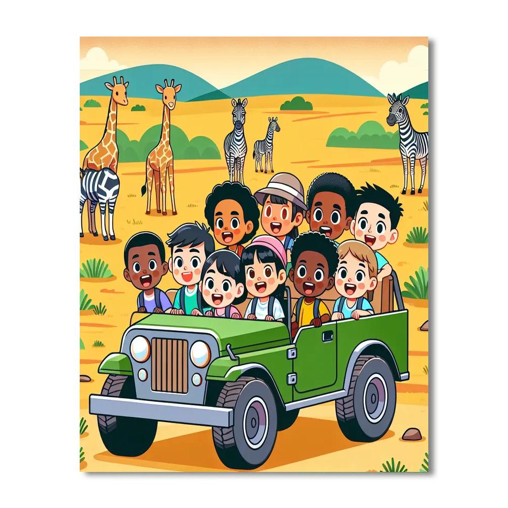 Wildlife Safari Quest DIY Paint By Numbers