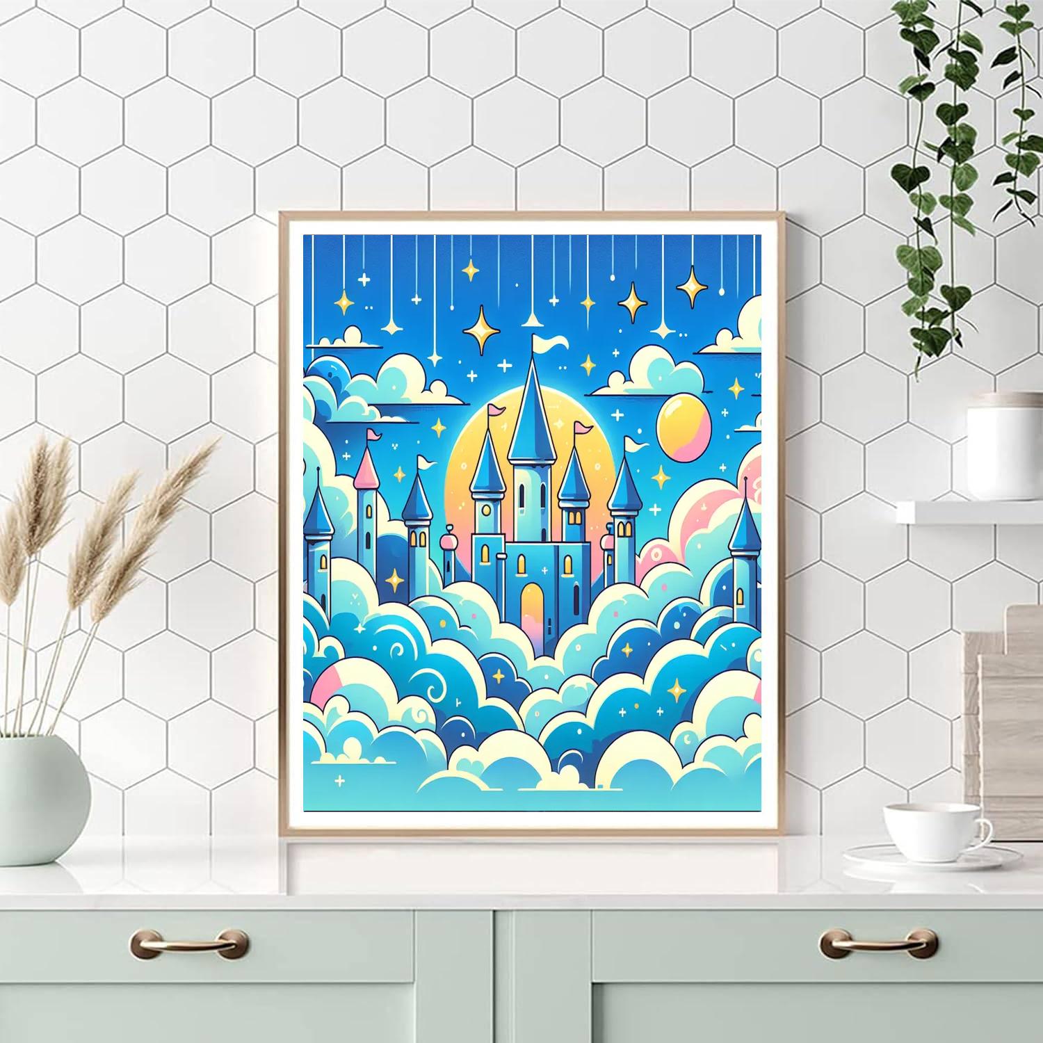 Cloud Castles Numbered Painting Kits