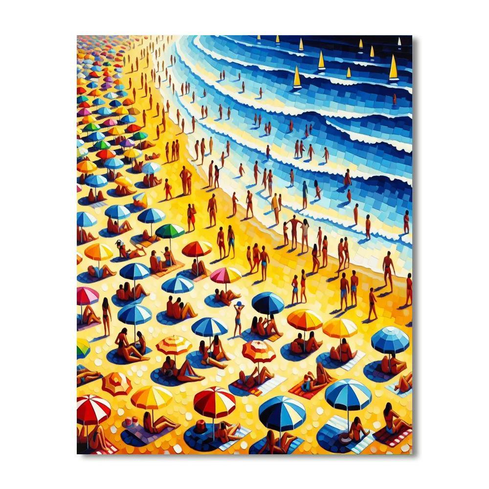 Breezy Summer Shoreline Painting By Numbers Kit