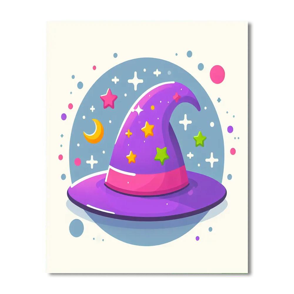Wonderous Wizard Hat Numbered Painting Kits