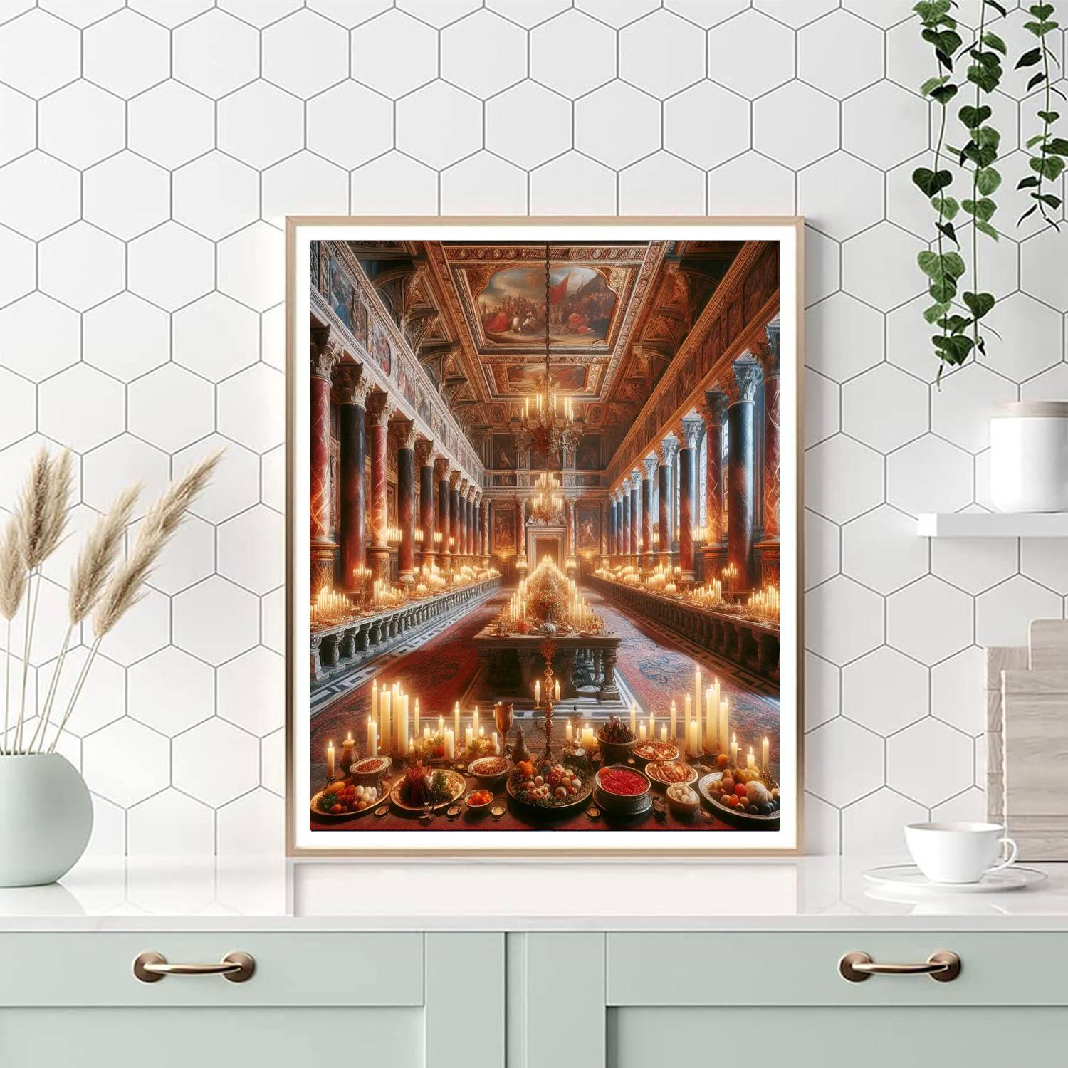 Medieval Castle Feast Numbered Painting Kits