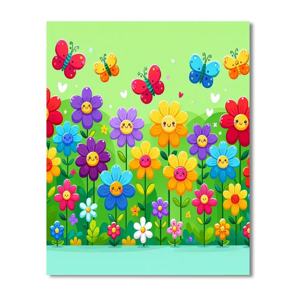 Delightful Garden Painting By Numbers Kit