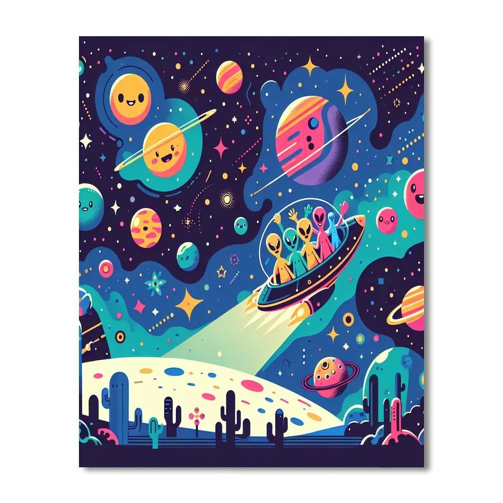 Mystic Space Journey Paint By Numbers