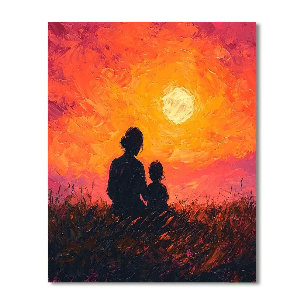 Embracing Sunset Paint By Numbers Kits