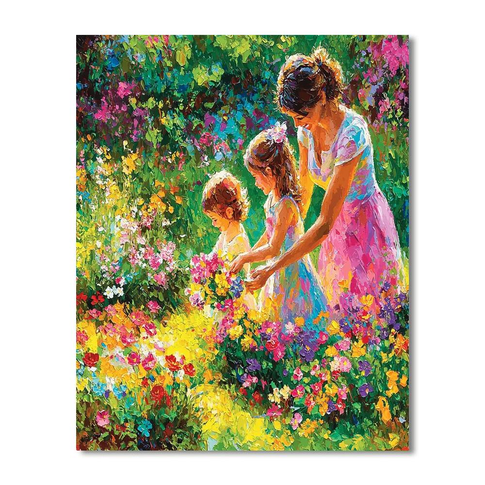 Mom And Me In The Garden Paint By Number