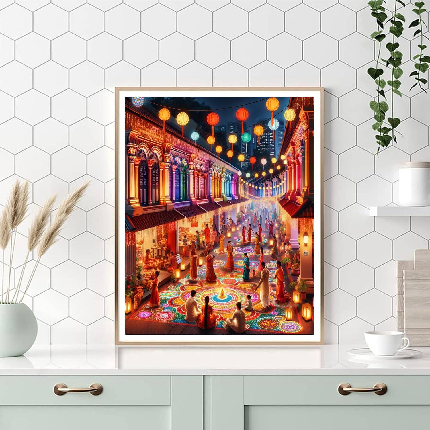 Diwali Festival - Singapore Paint By Numbers