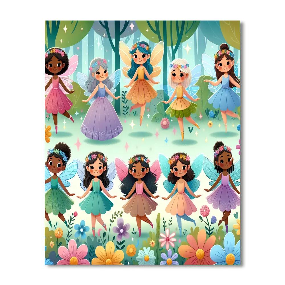 Dreamy Magical Fairies DIY Paint By Numbers