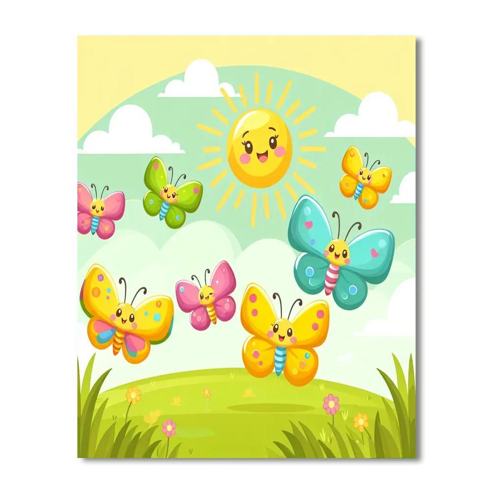 Butterfly Breeze Paint By Color