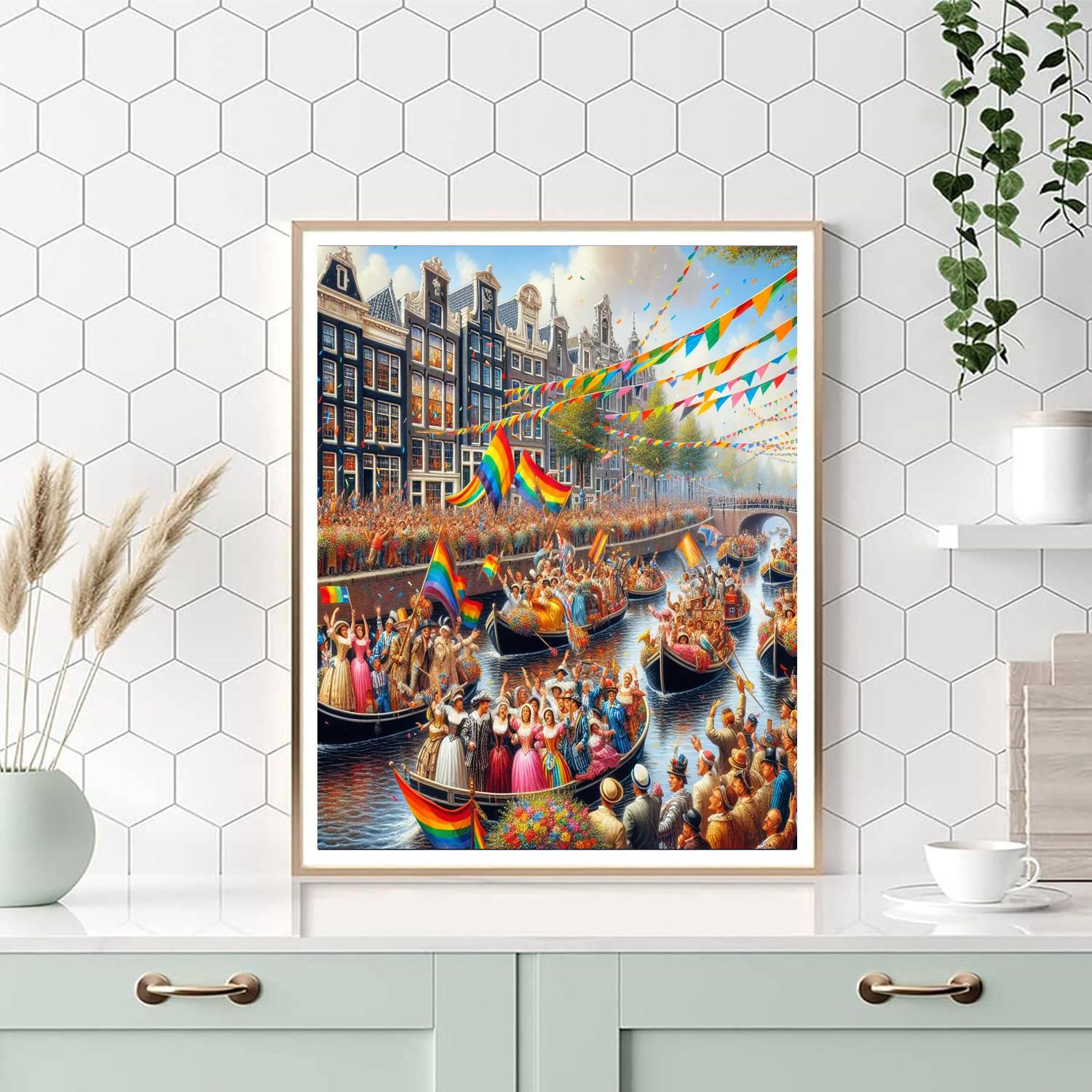 Pride Amsterdam - Amsterdam, Netherlands Paint By Color