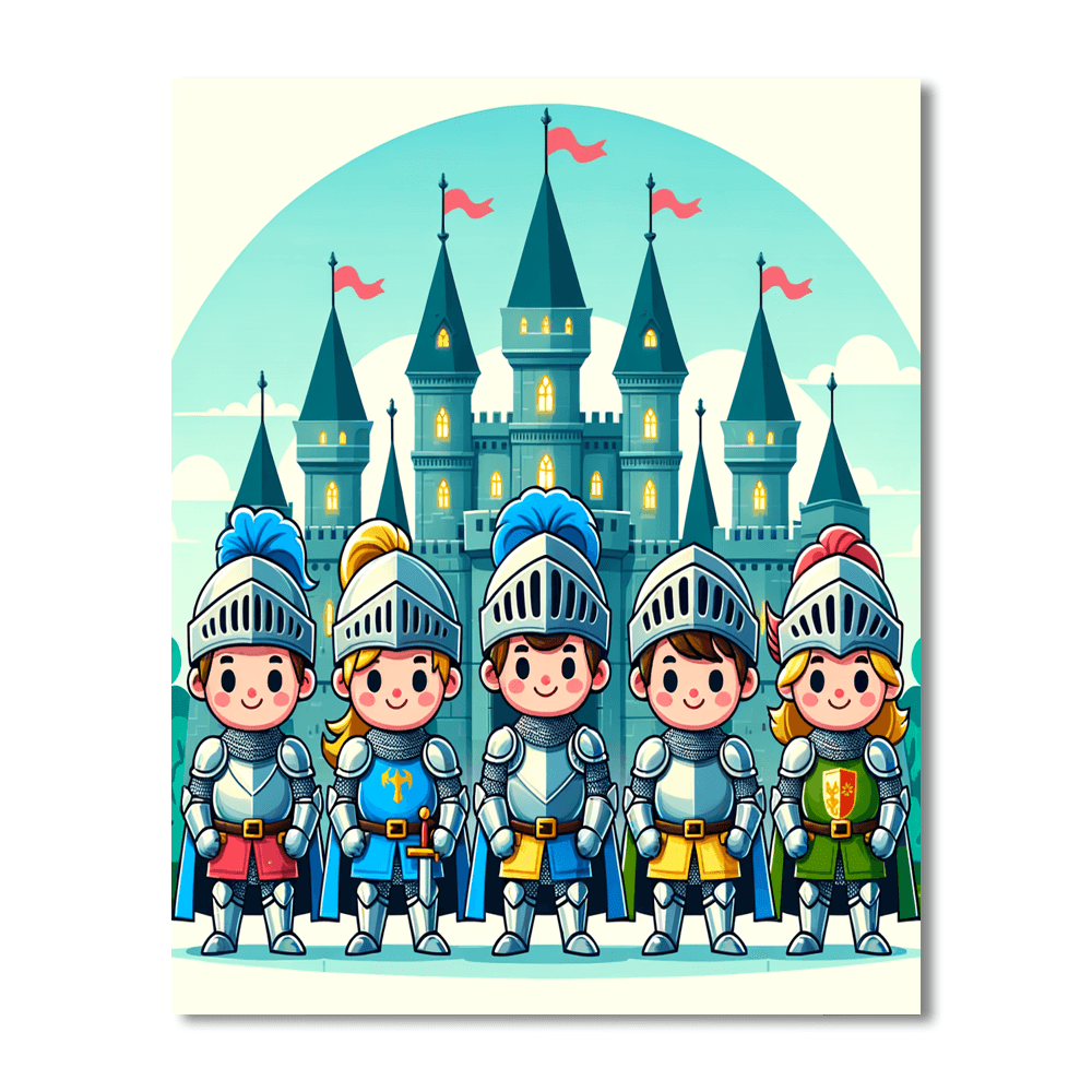 Knight’s Heroic Quest Paint By Color