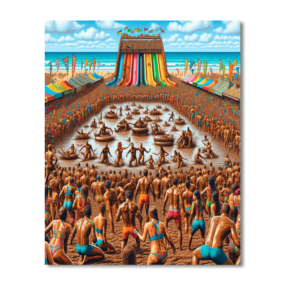 The Boryeong Mud Festival - South Korea Paint By Number
