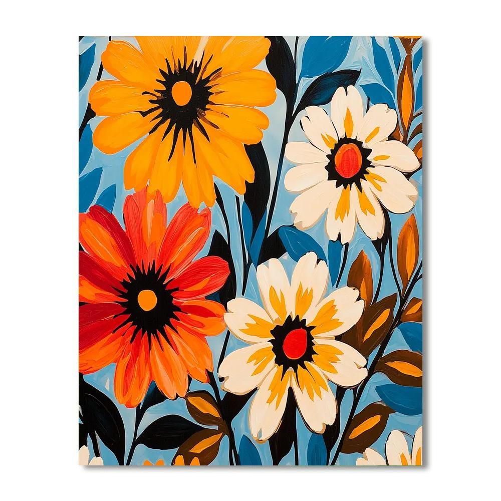 Andy Warhol Inspired Warhol's Botanical Pop  Numbered Painting Kits