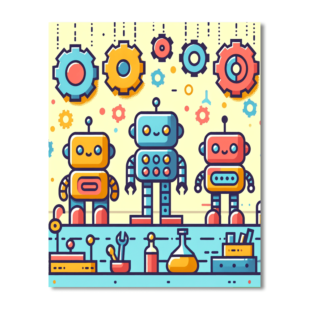 Robot Engineers League Paint By Color