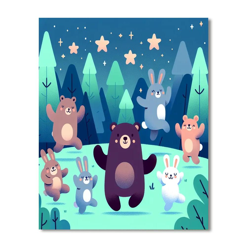 Fantastic Forest Fiesta Paint By Numbers Art