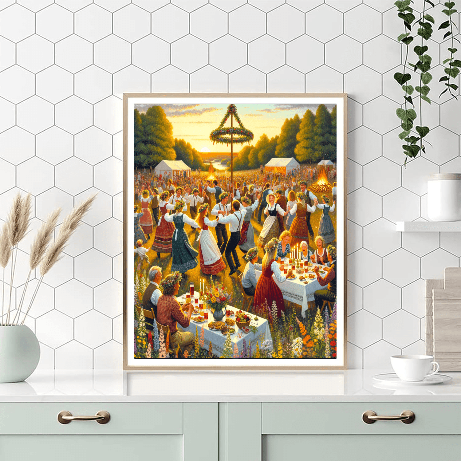 Midsummer Eve - Sweden Painting By Numbers Kit