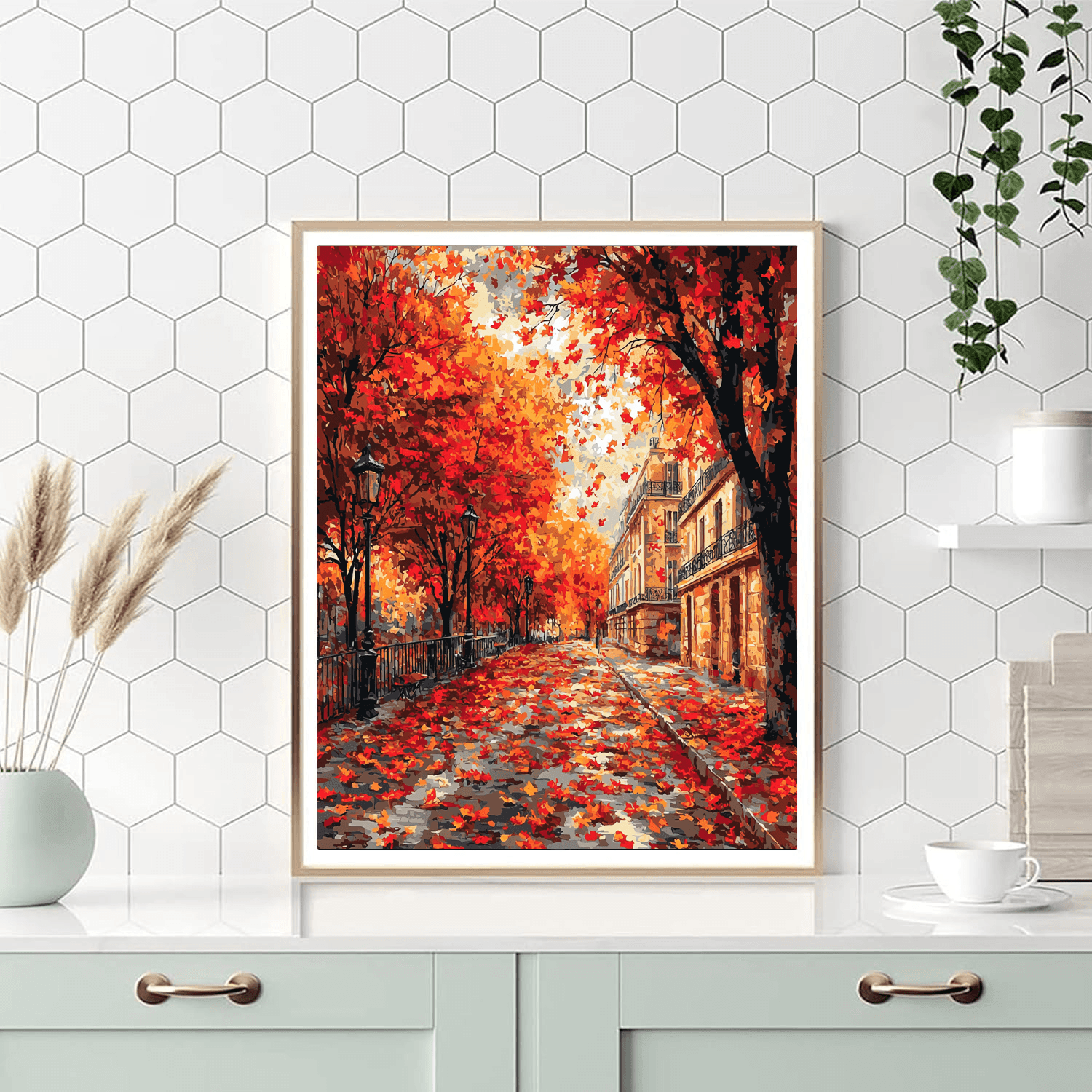 Camille Pissarro Inspired Autumn Reverie  Paint By Numbers
