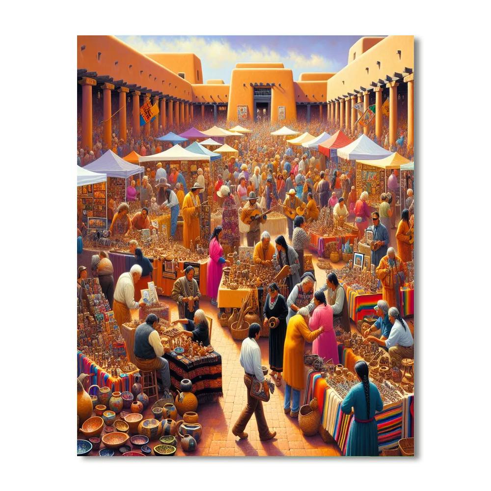 Santa Fe Indian Market - United States Paint By Numbers Art
