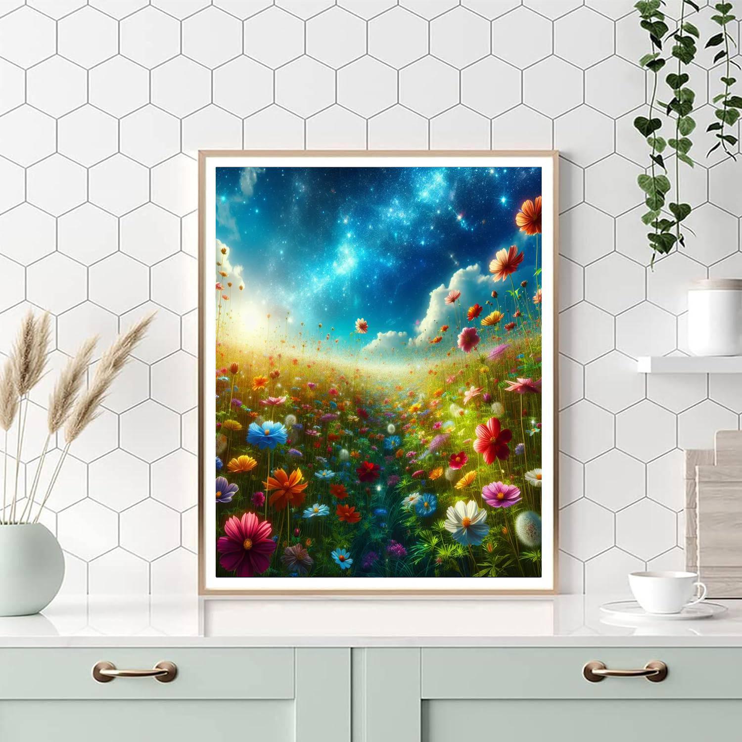 Idyllic Flower Field Paint By Numbers Kits