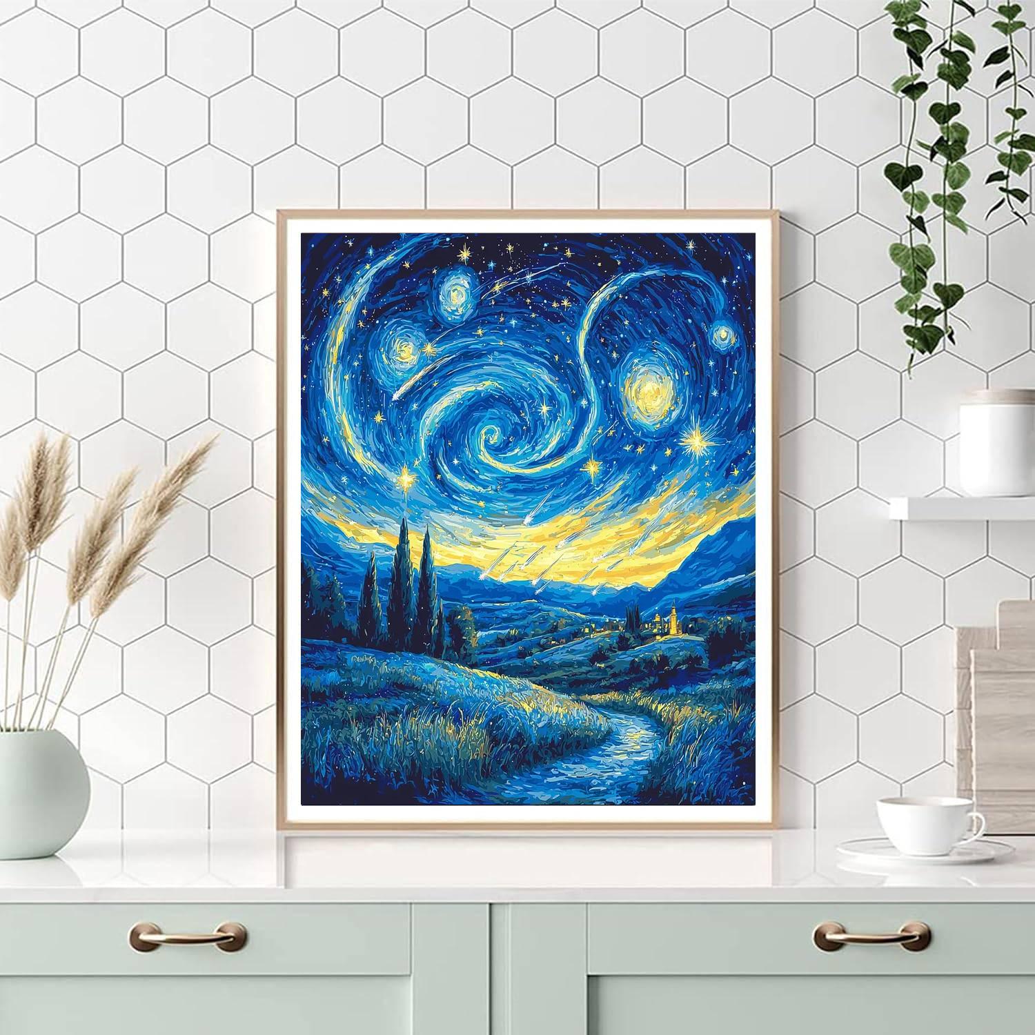 Vincent Van Gogh Inspired Cosmic Night Wonder  Paint By Numbers
