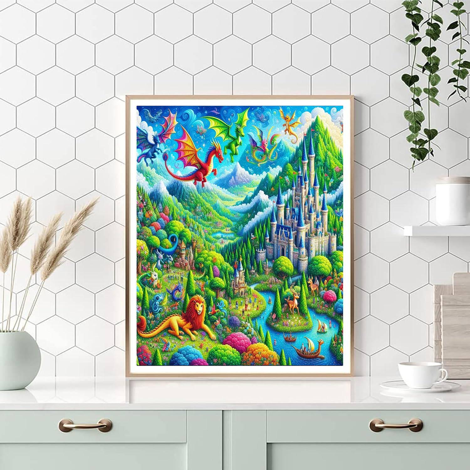 Exciting Fantasy World Painting Number Kit