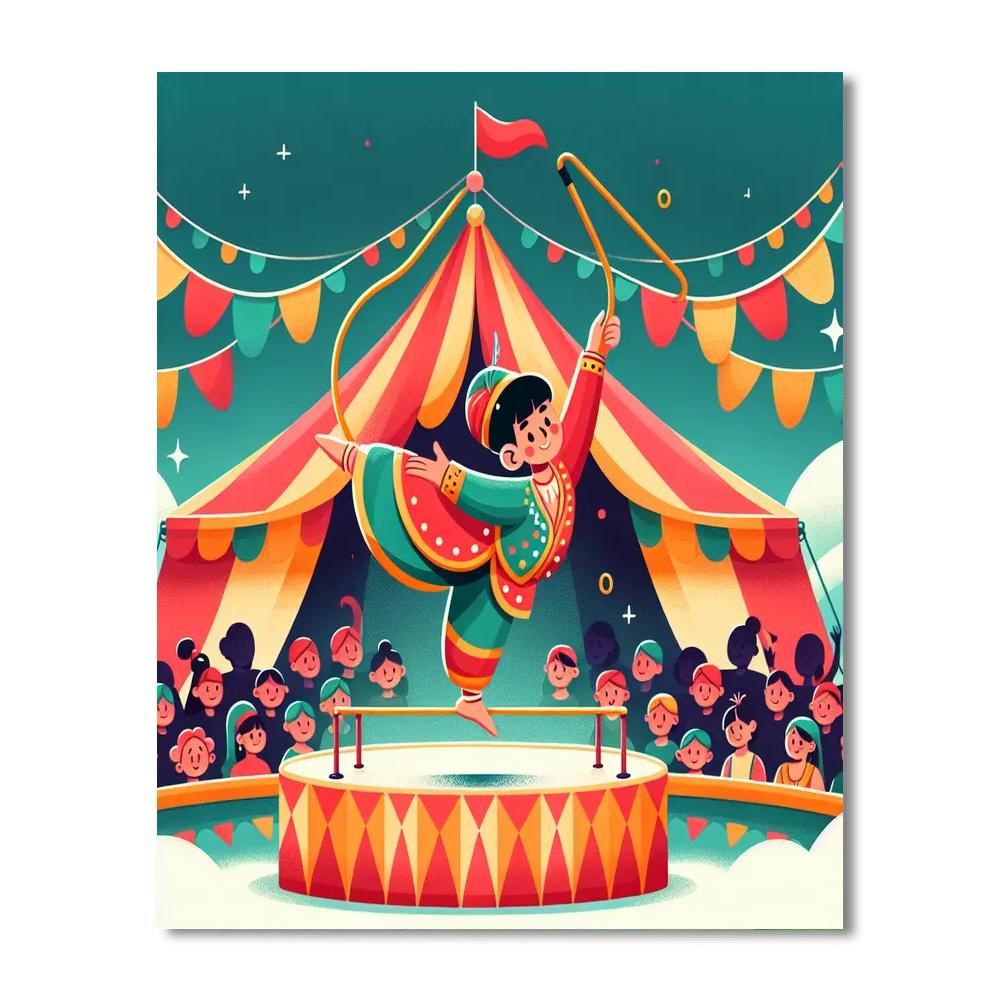 Circus Acrobatics Adventure DIY Paint By Numbers