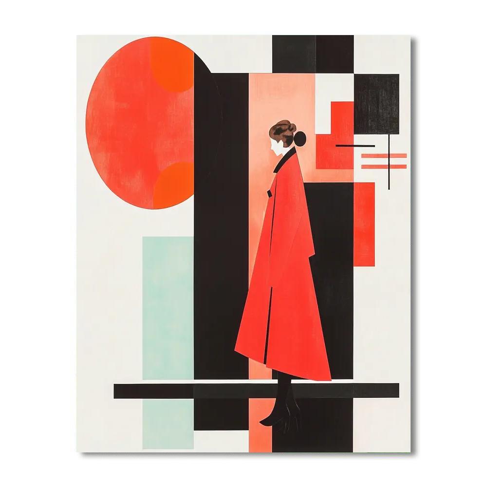 Kazimir Malevich Inspired Balance Of Contrast  Paint By Color