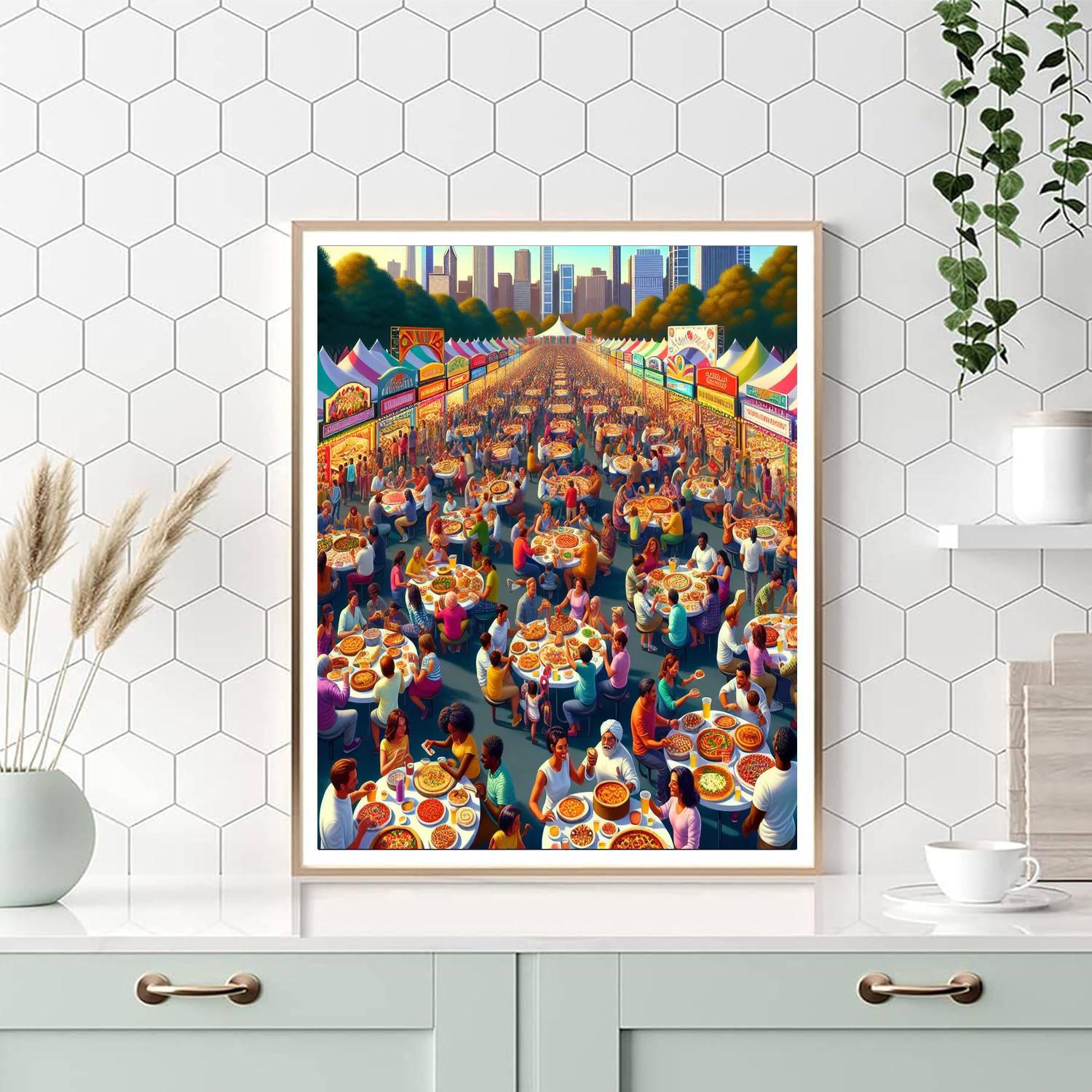 Taste Of Chicago - Chicago, Usa Painting By Numbers Kit