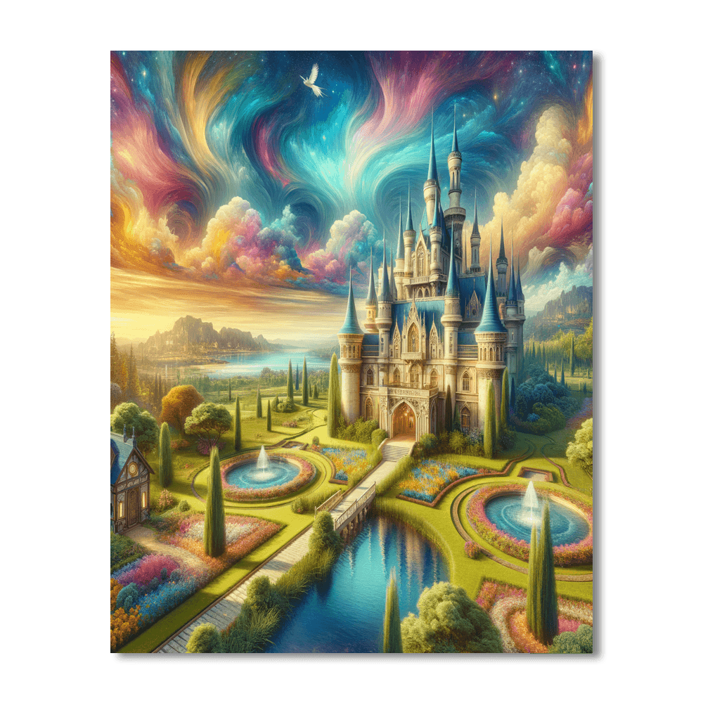 Whimsical Fairytale Castle Paint By Number
