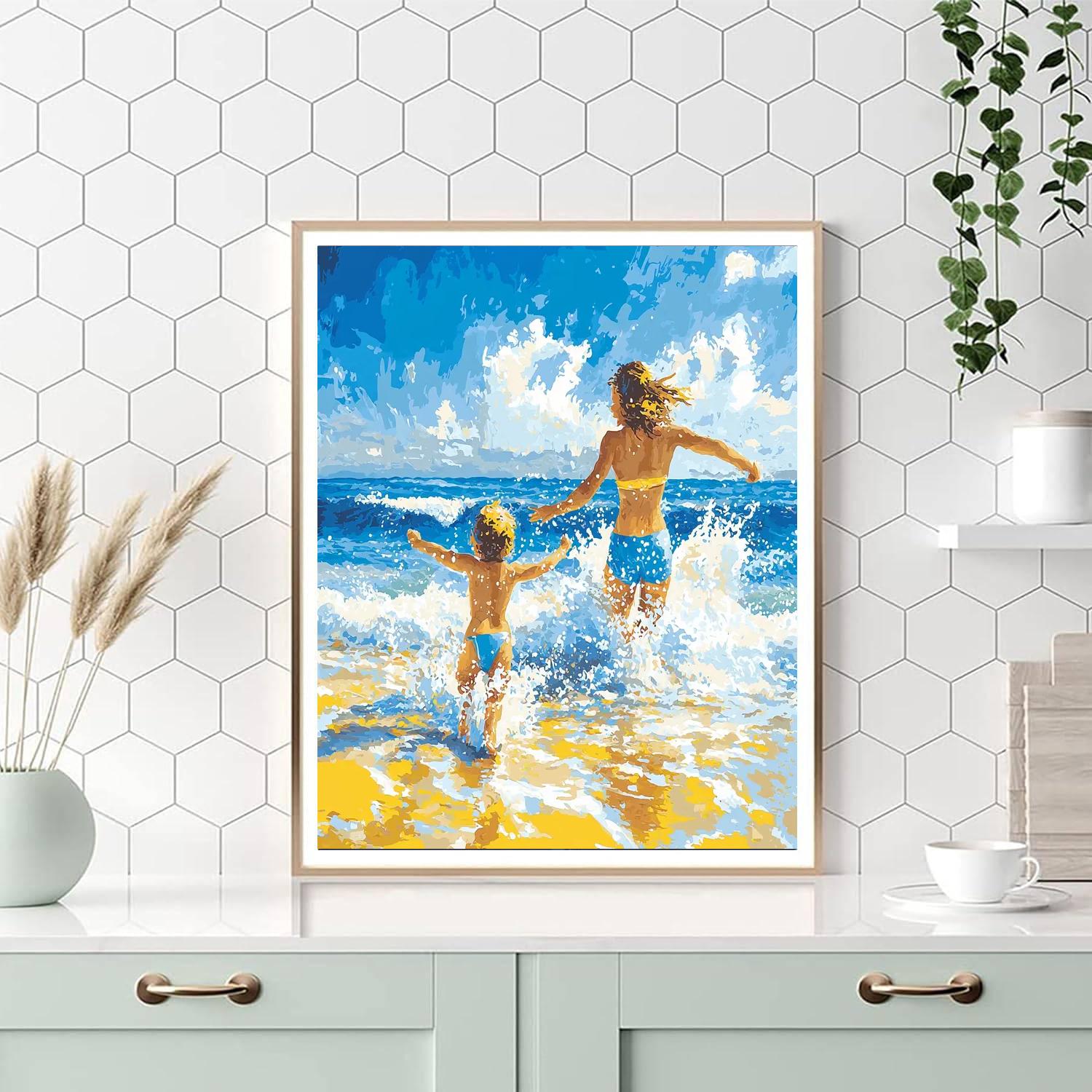Waves Of Laughter Painting By Numbers Kit