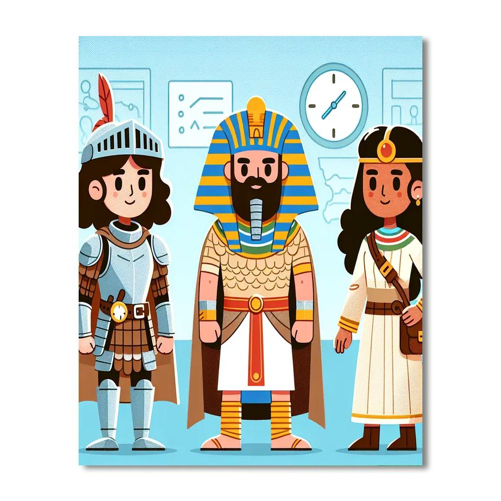 Artistic Time Travel Paint By Numbers