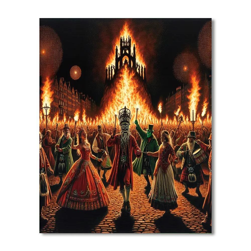 Beltane Fire Festival - Edinburgh Numbered Painting Kits