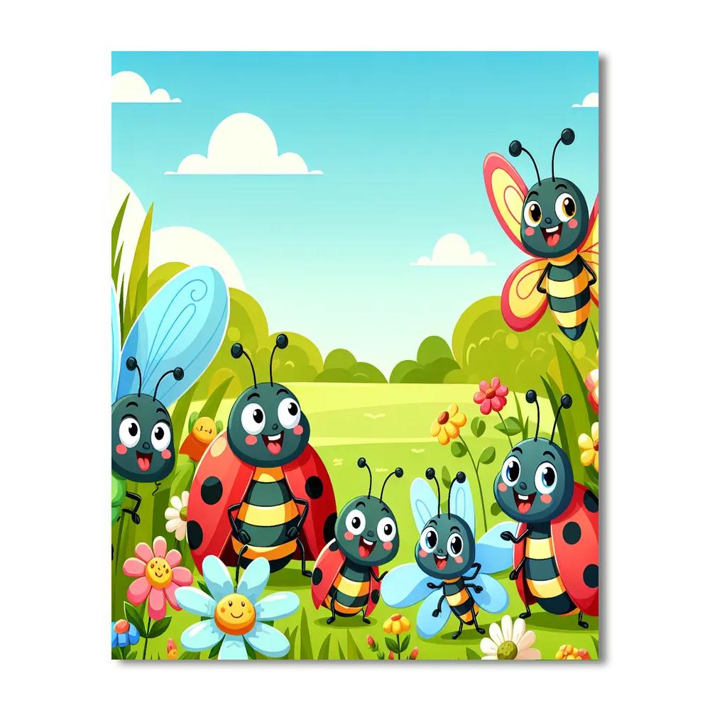 Insect Kingdom Safari Numbered Painting Kits