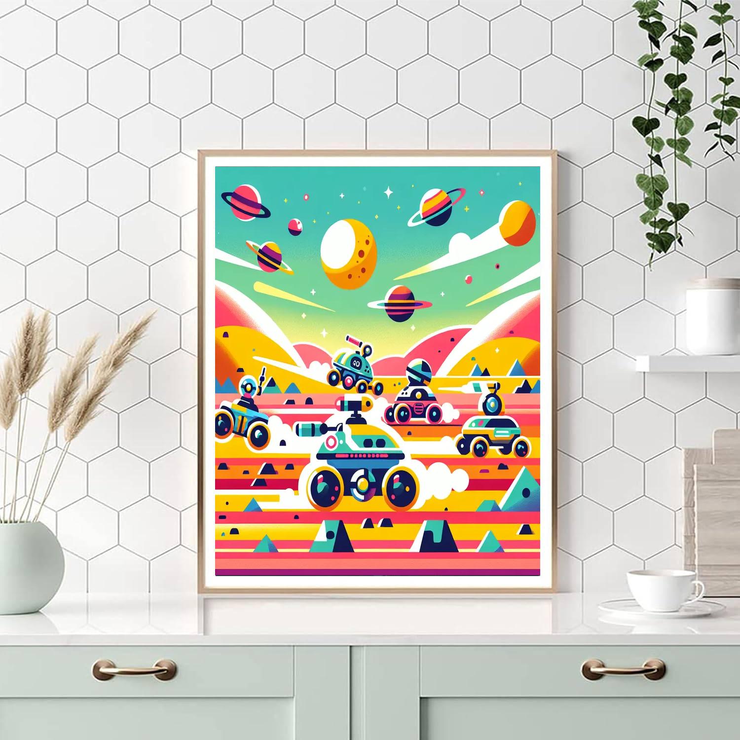 Rover Races Paint By Numbers Art