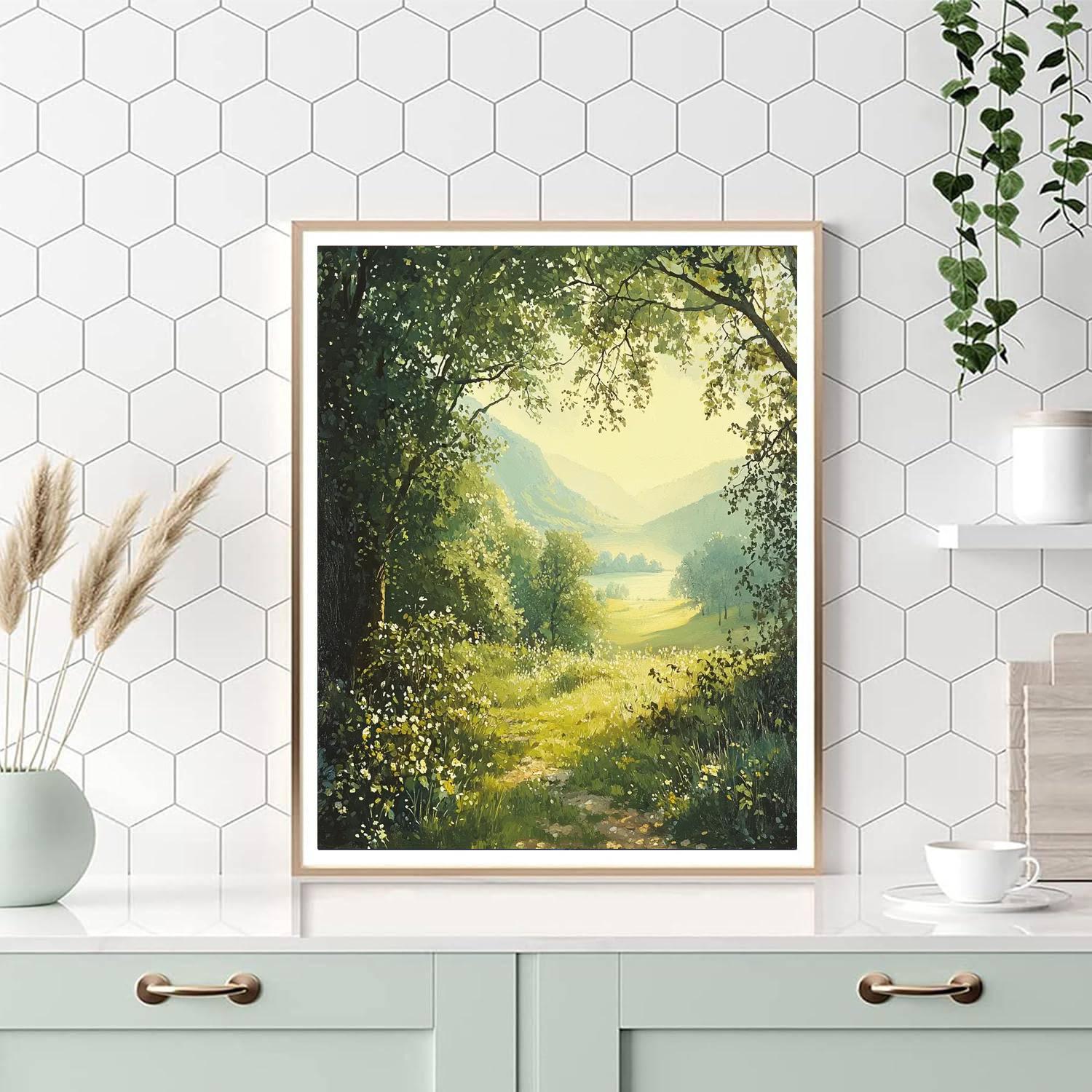 Gainsborough Inspired Gainsborough's Idyllic Meadows  Number Painting