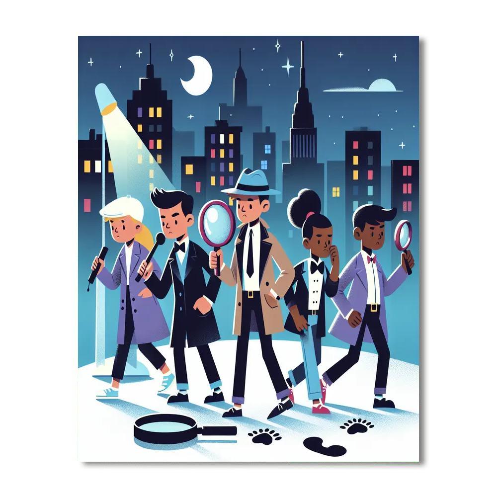 Mystery Detective Agency Paint By Numbers Kits