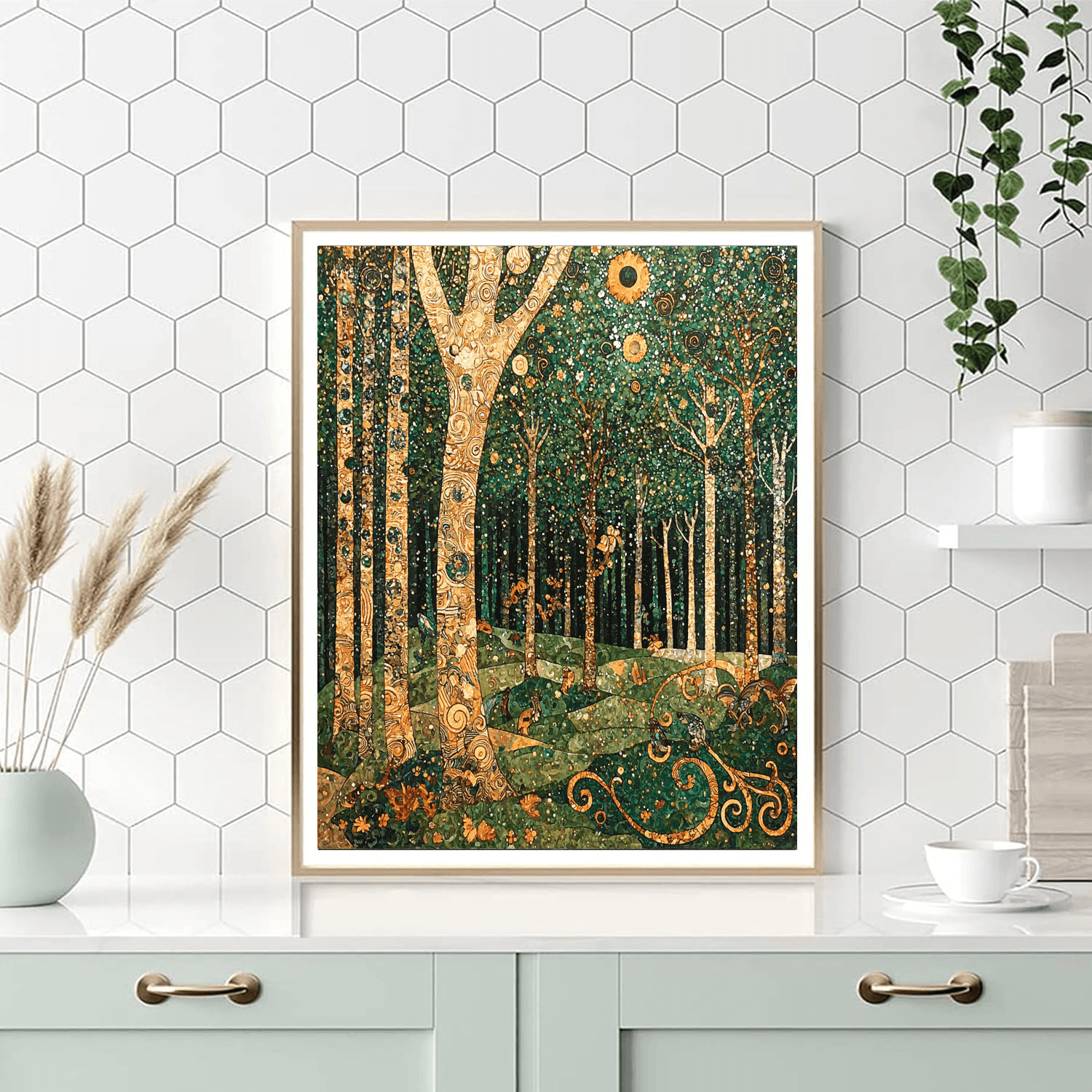 Klimt Inspired Magical Woods  Numbered Painting Kits