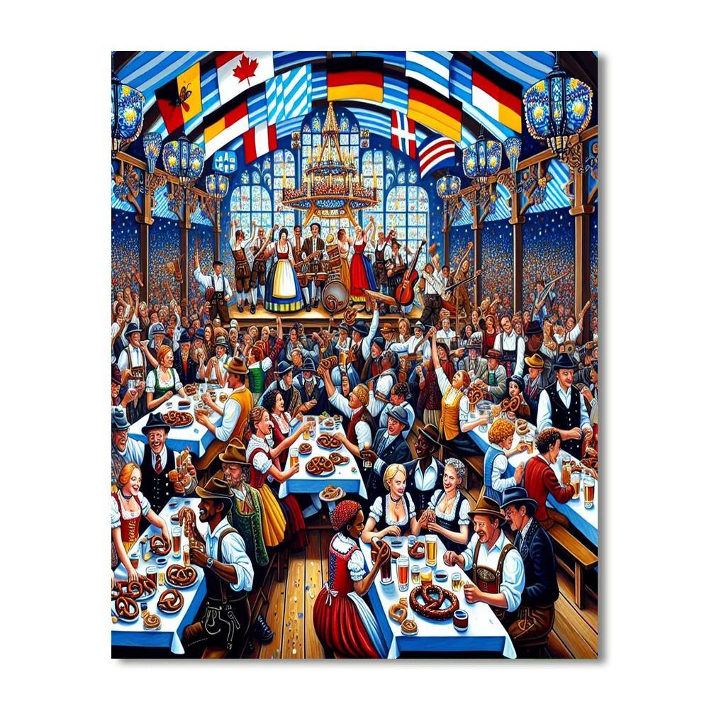 Französisches Oktoberfest - Germany Number Painting