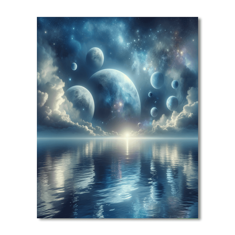 Lunar Tides Fantasy Numbered Painting Kits