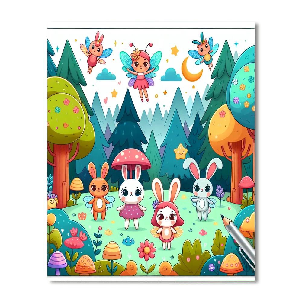 Charming Magical Forest Numbered Painting Kits