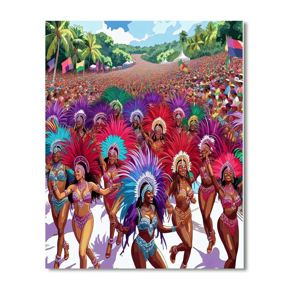 Barbados Crop Over Festival - Barbados Numbered Painting Kits
