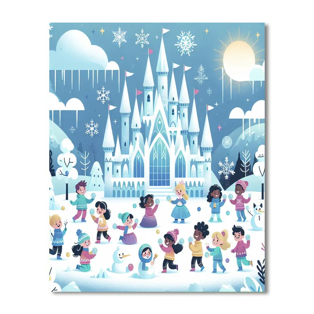 Ice Palace Adventures DIY Paint By Numbers