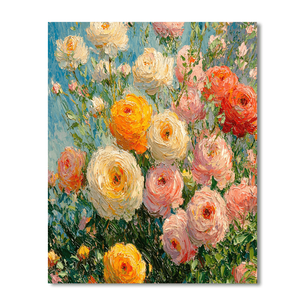 Claude Monet Inspired Blossoming Serenity  Numbered Painting Kits