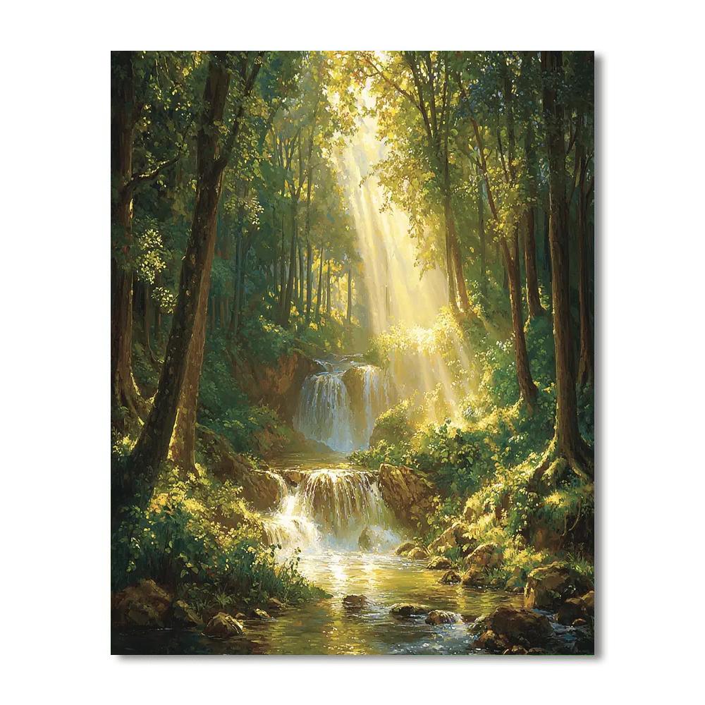 Thomas Kinkade Inspired The Hidden Glen  Paint By Numbers Kits
