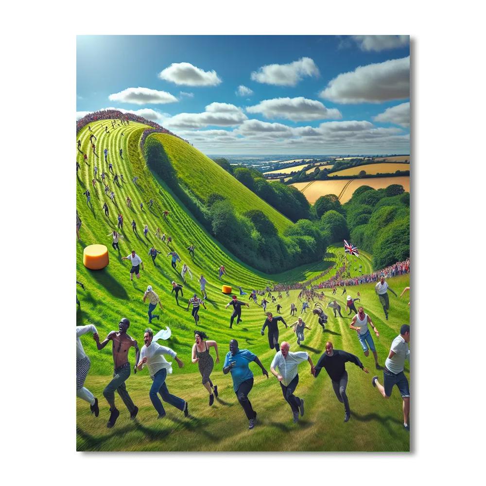 Cooper's Hill Cheese-rolling And Wake - Gloucester Numbered Painting Kits
