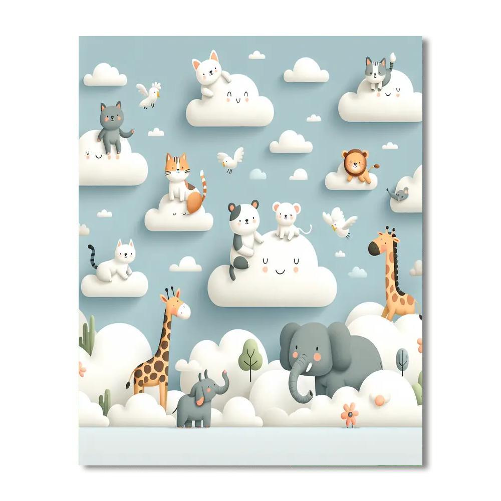 Creative Cloudscape DIY Paint By Numbers